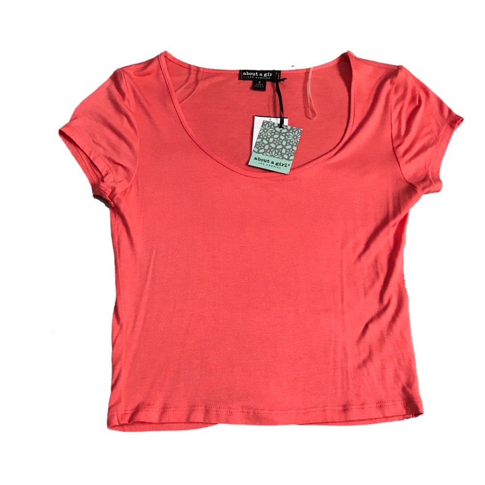 Peach Crop Top